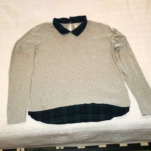 J Crew Collared Sweater Size L